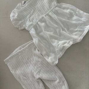 Baby Graziella White Kids cotton baby girls summer outfit 12m Italian couture